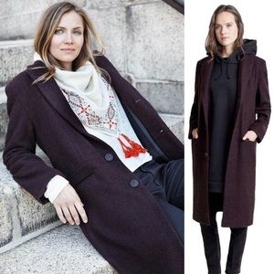 Emerson Fry Ryan Coat Midnight Red 4 6